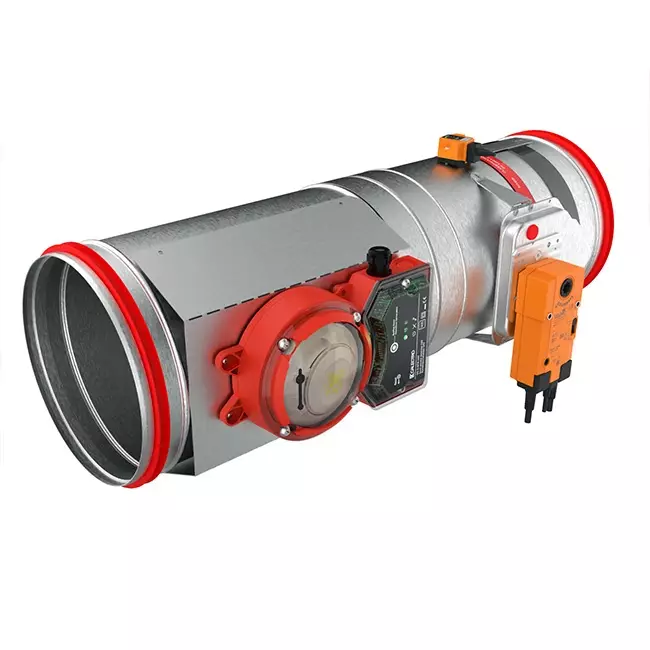 Rauchsensor 24V für runde Brandschutzklappe 710 mm - E-FDC A SSA D710 24