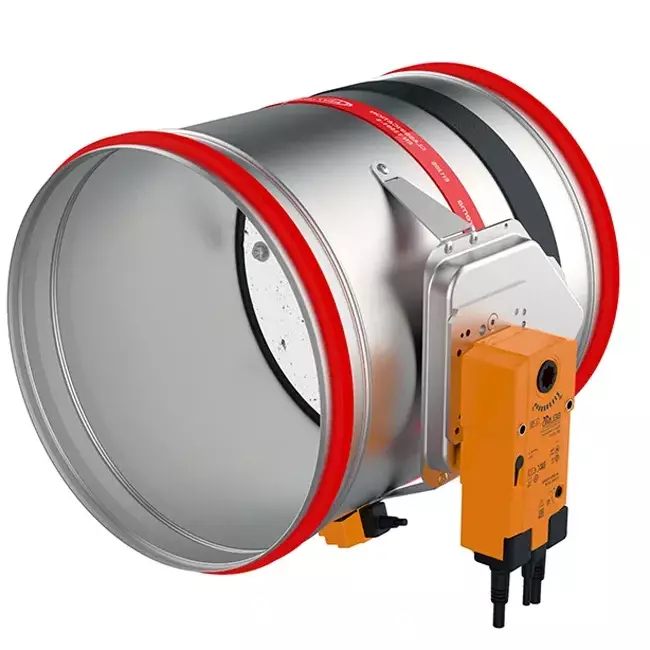 Brandschutzklappe rund 630 mm Servomotor 24V - E-FDC40 D630 M24 S