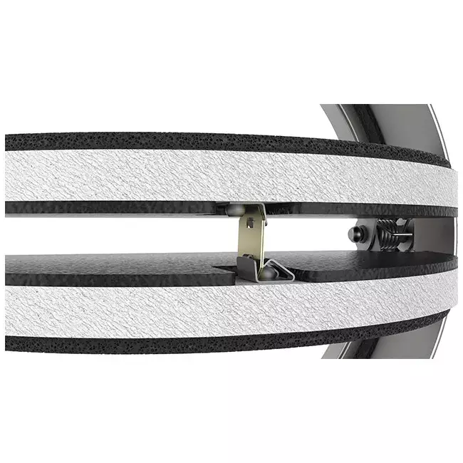 Brandschutzklappe rund 150 mm mit Lüftungsventil - E-BFDC V EI120S D150