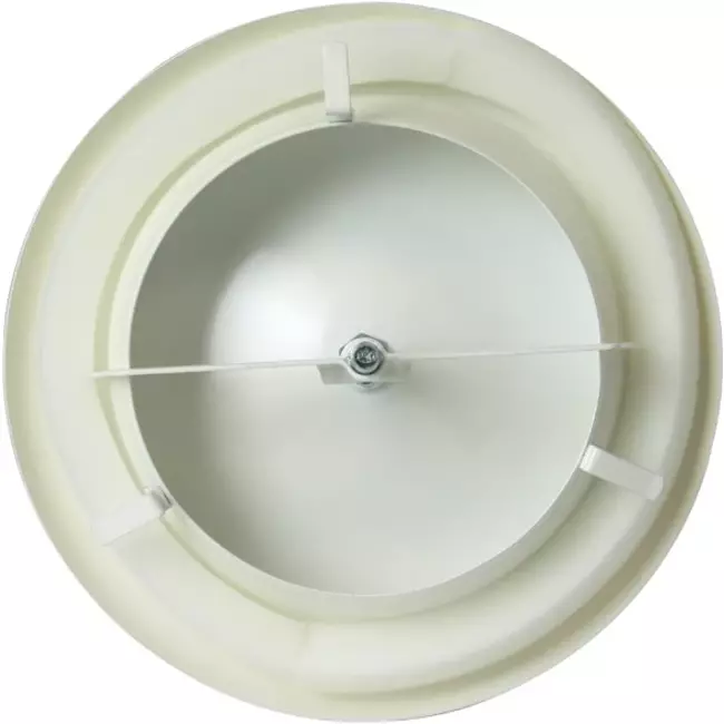 Zuluft Tellerventil Metall Ø 160 RAL 9010 mit Klemmfedern DVSC-P160