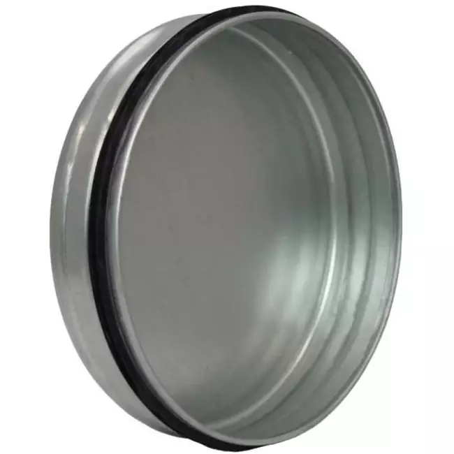 Wickelfalz Enddeckel Ø 200mm für Wickelrohr - Galvanisiert