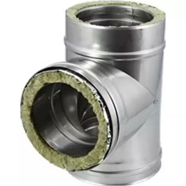 DW-Durchmesser 150 mm (150/200) T-Stück T90 I316L/I304 (D0,5/0,6)