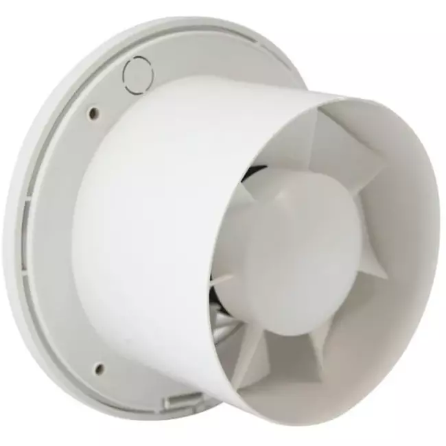 Badlüfter Ø 125 mm Mit timer Weiß rund - EA125T
