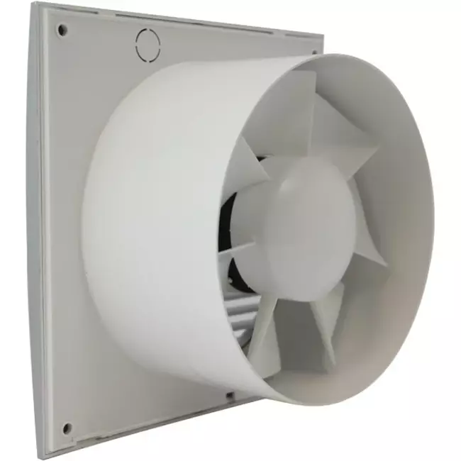 Badlüfter Ø 125 mm Silber mit Timer - Standard EE125TS