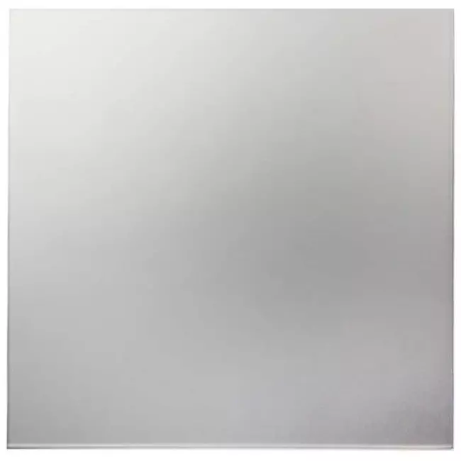 Badezimmerventilator Ø 100 mm mit Zeitschaltuhr und Einschaltverzögerung – Glasfront in Satin-Silber