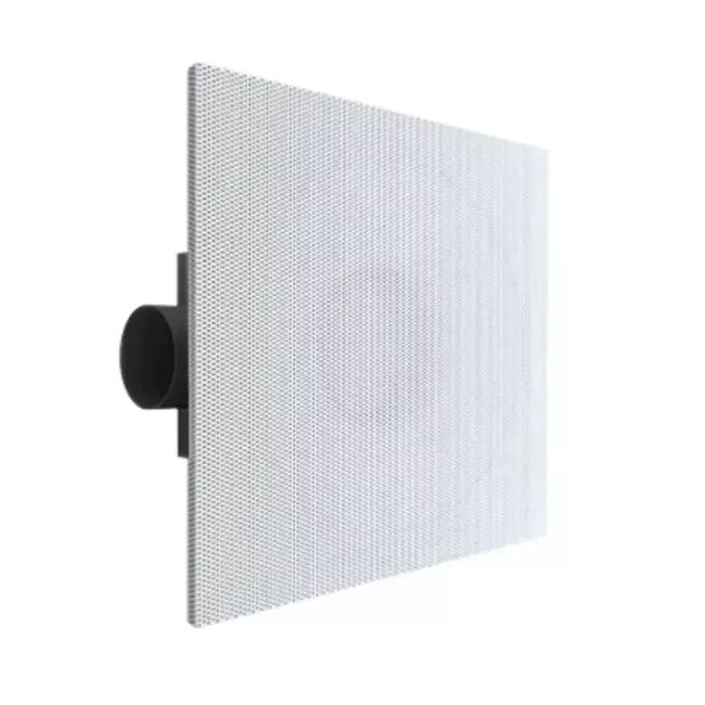 Deckenluftdurchlass 600x600 perforiert mit einstellbarer Zuluft - Seitenanschluss unisolierter Anschlusskasten 125 mm - Mischfarbe RAL 9010