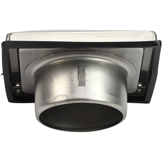 Edelstahl-Frontgitter 150 mm mit Rückschlagklappe für hohen Lufteintritt - EL-SS-BD150 SS