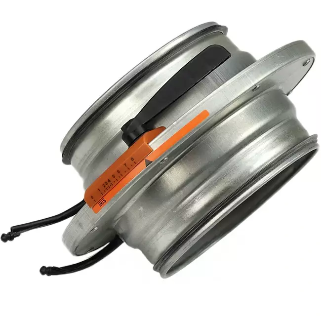 Blendenklappe 200 mm - Sendzimir verzinkter Stahl - IRIS200