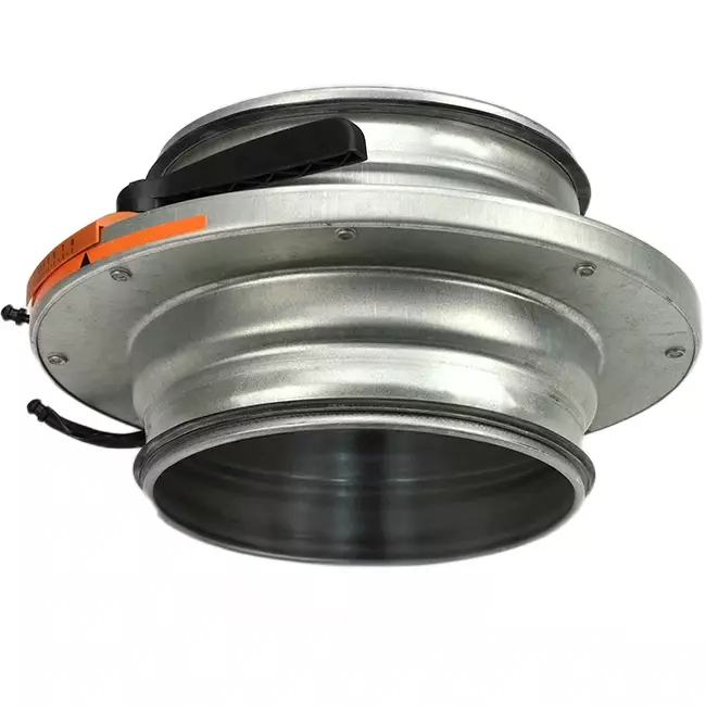 Blendenklappe 200 mm - Sendzimir verzinkter Stahl - IRIS200