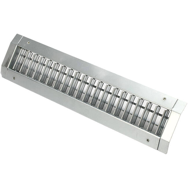 Rohrgitter doppelt verstellbar 325x75 mm für Wickelfalzrohre 160 bis 400 mm - DGS-DB325x75
