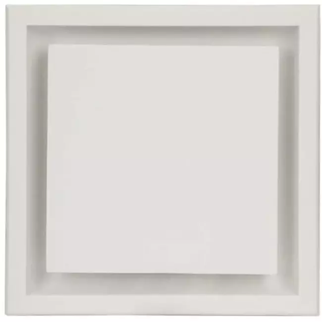 Ergovent rahmenloses verputzbares Ventiel - Quadratisch - 100 mm
