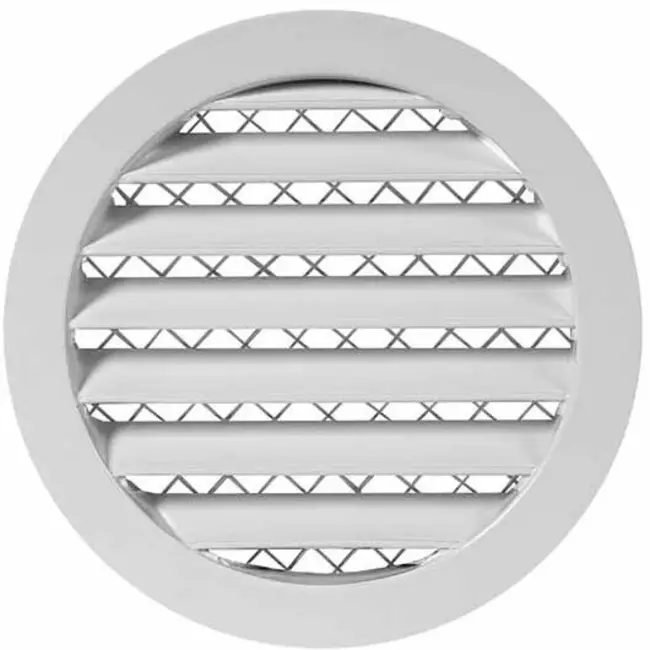 Gitter aus Aluminiumlegierung Ø100 weiß - MRA100W - RAL9016