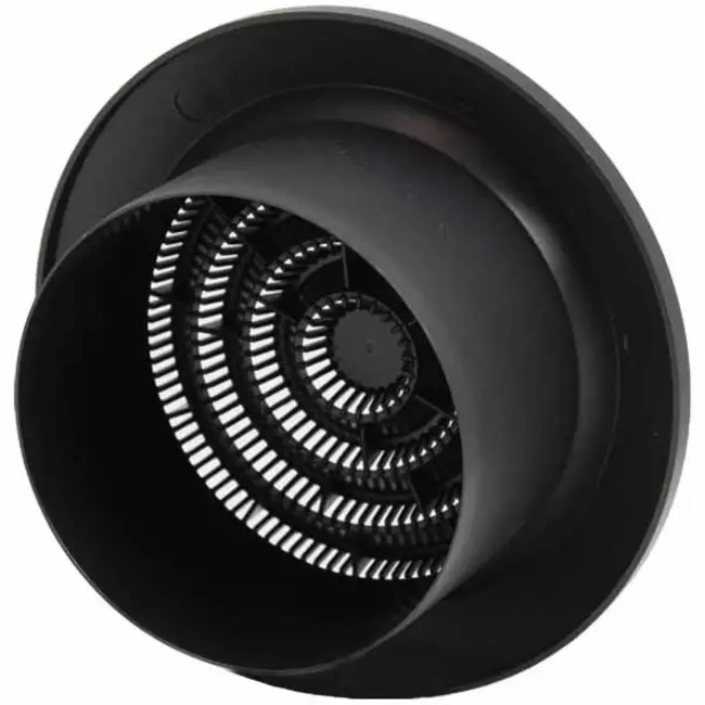 Lüftungsgitter Kunststoff rund Ø125 mm anthrazit - NGA125A
