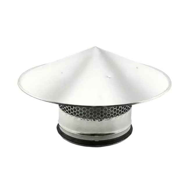 Wickelfalz Dachhaube mit Gitterrost Ø 315mm
