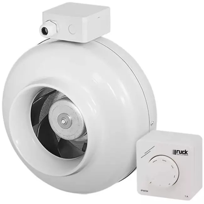 Ventilateur tubulaire 1170m³/h - Ø 315 mm + régulateur électronique progressif 1,0 A