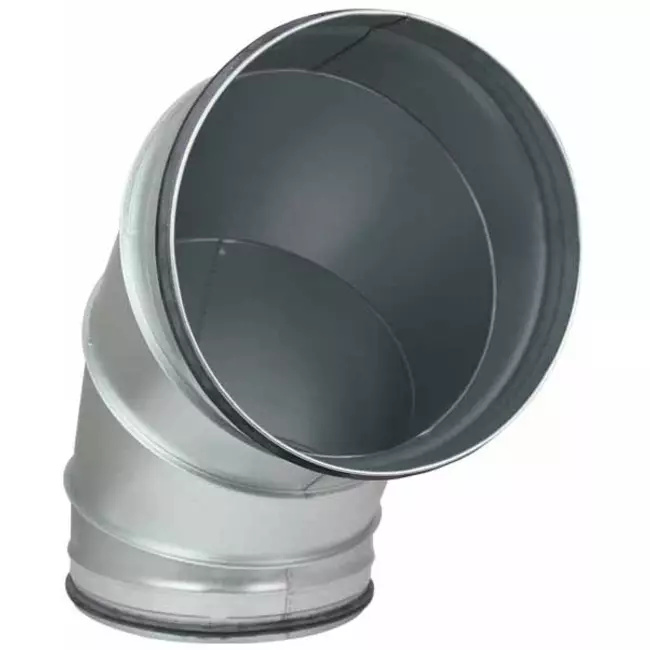 Wickelfalz Bogen 90° Ø 250mm