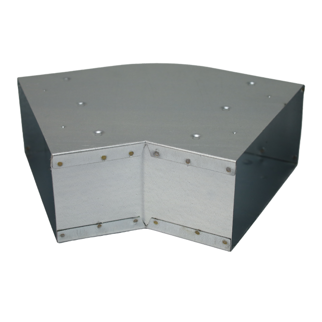 Biegung 45 Grad 220x80 mm horizontal für Kanalisation