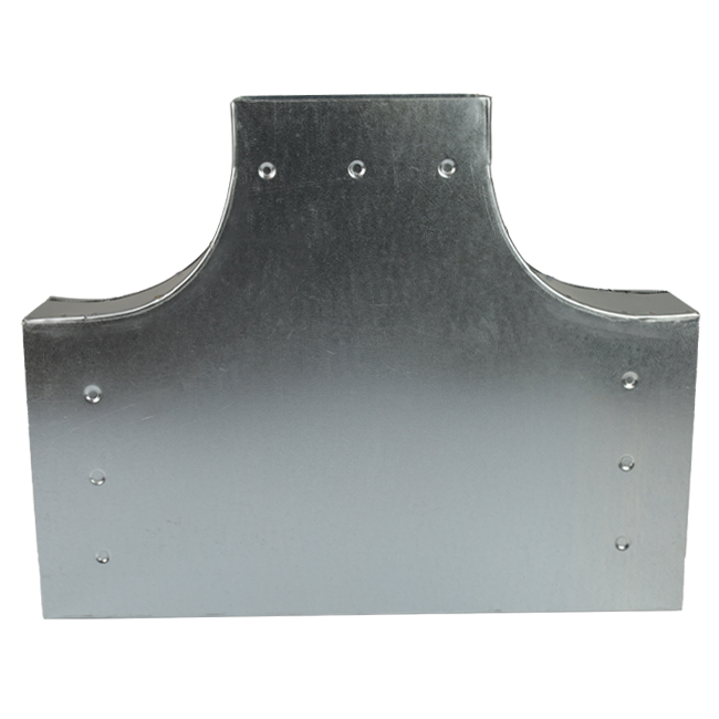 T-Stück 90° 300 x 80 mm / 220 x 80 mm - Flachkanal