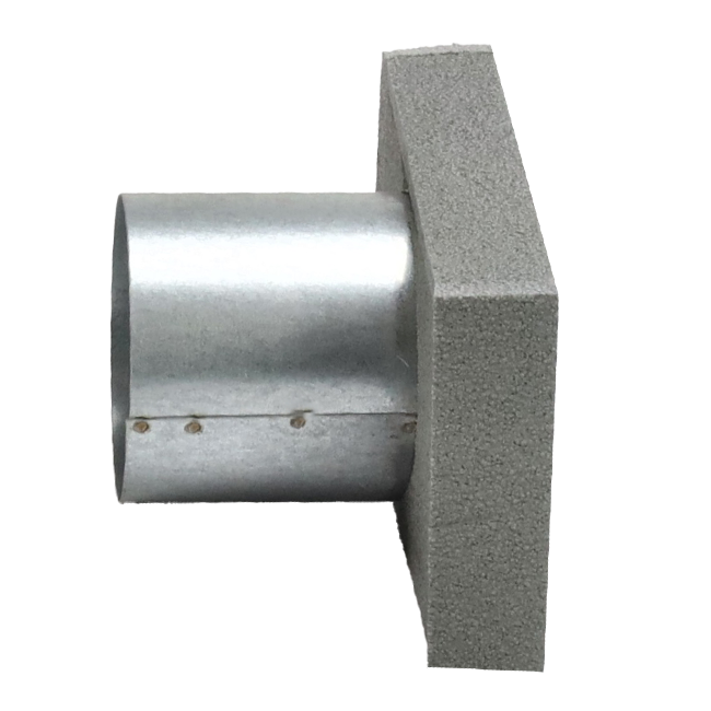 Thermoduct-Deckel 170x80 mit Anschlussdurchmesser 80 mm für Rohrleitungen
