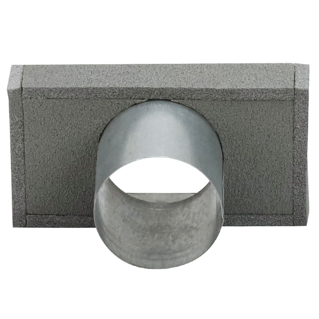 Thermoduct-Deckel 170x80 mit Anschlussdurchmesser 80 mm für Rohrleitungen