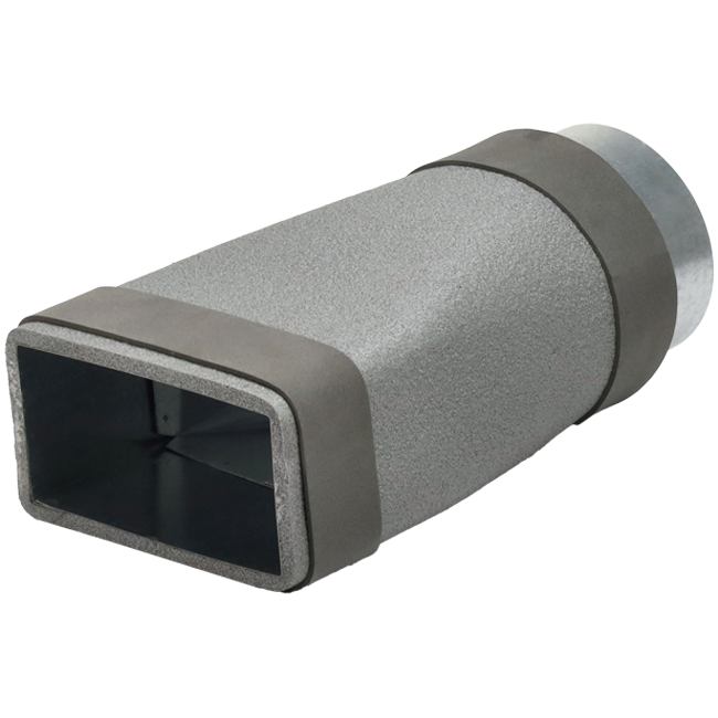 Thermoduct Reduzierstück 220x80 mm nach Rohr Ø 160 mm