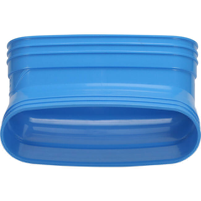 Wavin Ventiza Bogen 45 Grad PVC oval 195x80 mm vertikal M/M