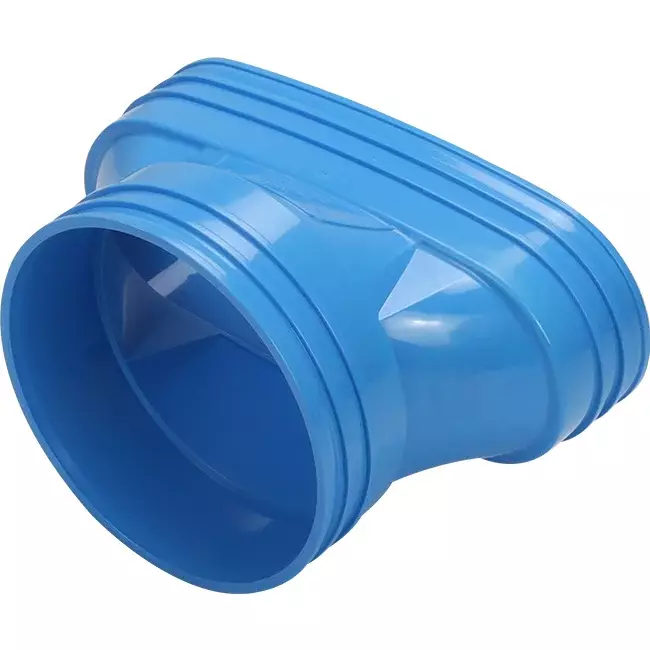 Wavin Ventiza Verlauf PVC oval 235x80 mm auf 160 mm M/M