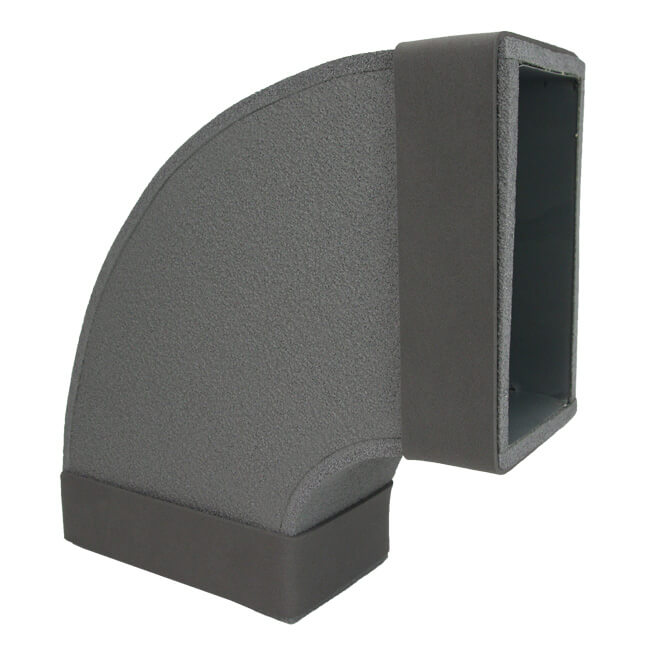 Thermoduct Bogen für Flachkanal 90º 220x80 mm Horizontal