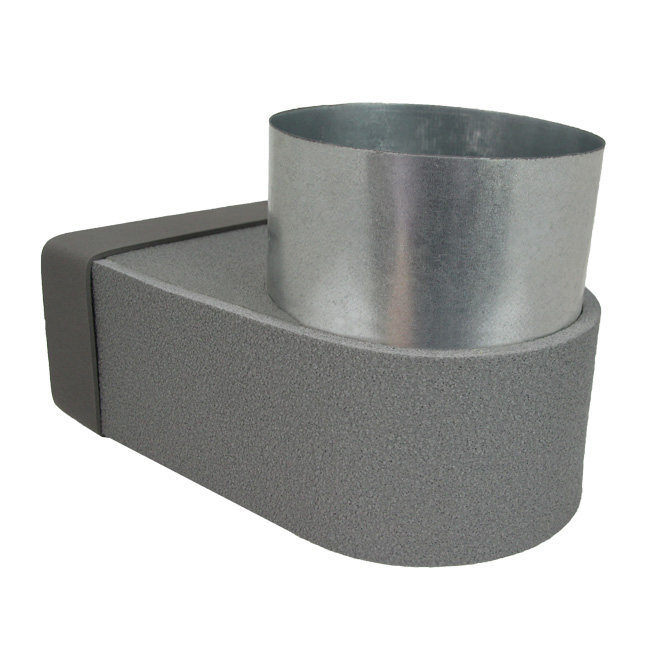 Thermoduct Rohranschluss 220x80 mm nach Ø 150 mm