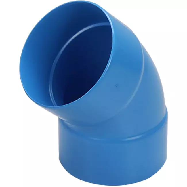 Wavin Ventiza 45 Grad Bogen PVC rund mit Durchmesser 80 mm M/M