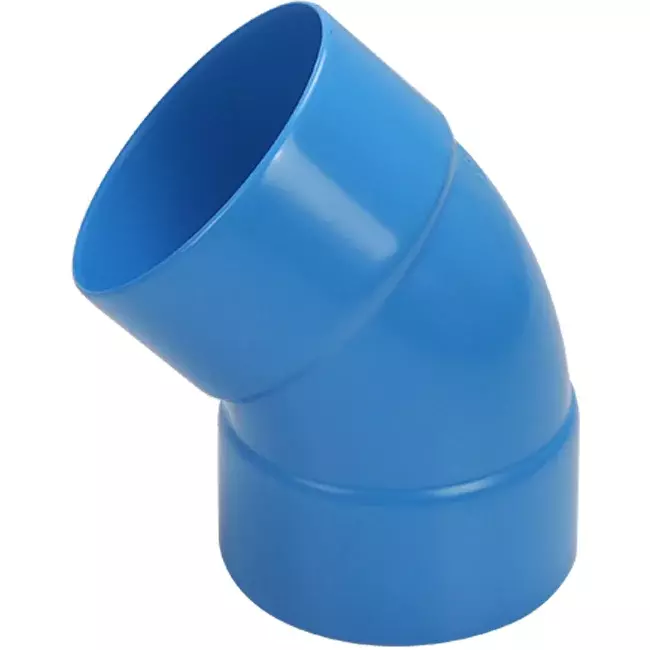Wavin Ventiza 45 Grad Bogen PVC rund mit Durchmesser 80 mm M/M
