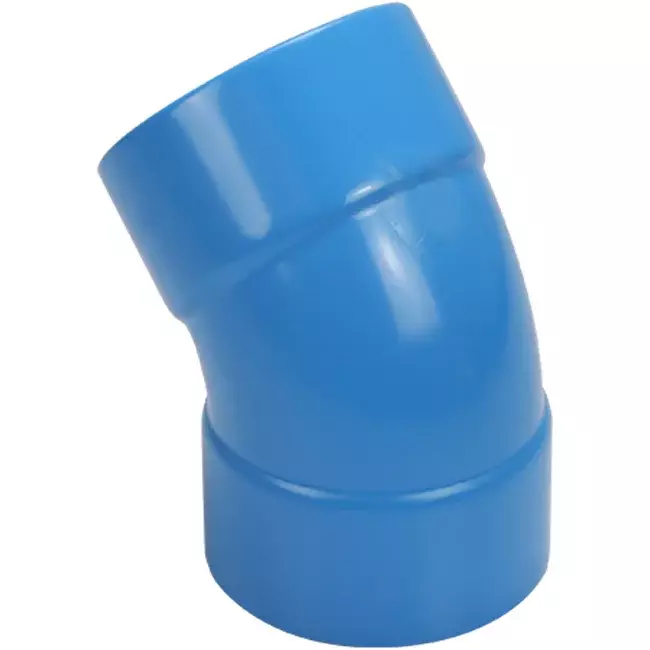 Wavin Ventiza 45 Grad Bogen PVC rund mit Durchmesser 80 mm M/M