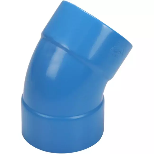Wavin Ventiza 45 Grad Bogen PVC rund mit Durchmesser 80 mm M/M