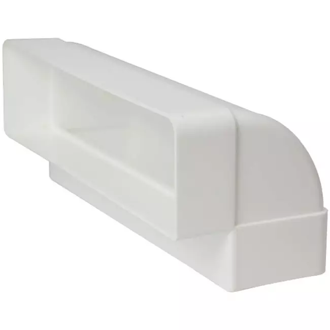 Bogen für Flachkanal 90° Kunststoff Vertikal 220x90mm KLV29-90