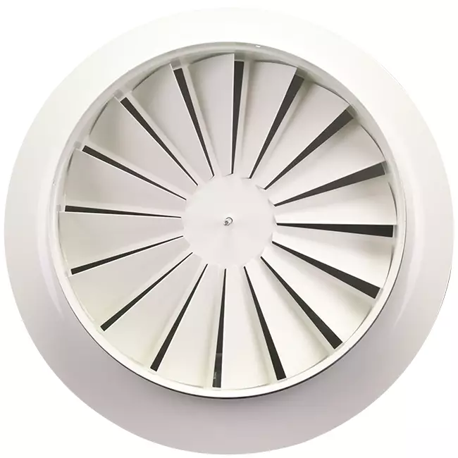 Runder Dralldiffusor mit 100mm Zentralschraube - SWR100