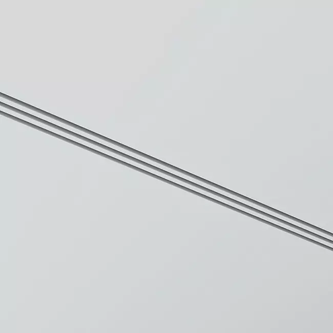 Ergovent rahmenloser Schlitzauslass 1000 mm mit Anschlussdurchmesser 160 mm - Klimatisierung - 3 Schlitze