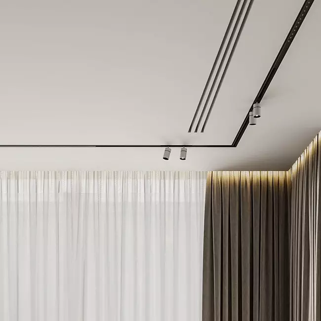 Ergovent rahmenloser Schlitzauslass 1000 mm mit Anschlussdurchmesser 160 mm - Klimatisierung - 3 Schlitze