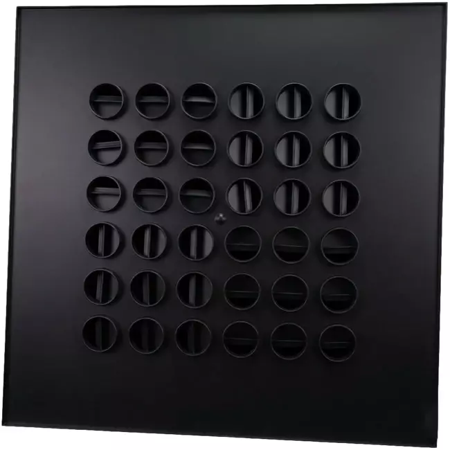 Multinozzle Deckenauslass 596x596mm - MN16 RAL 9005 30% Glanz