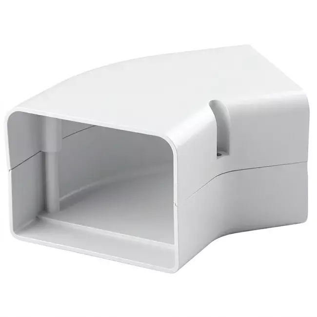 ClimaConnect 45° Flachbogen für Montageschacht 75 mm - RAL 9010