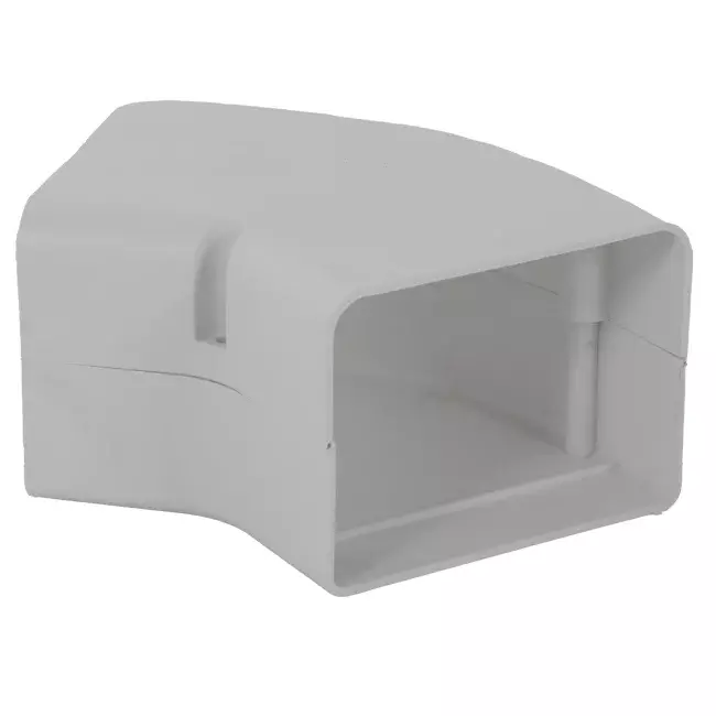ClimaConnect 45° Flachbogen für Montageschacht 75 mm - RAL 9010