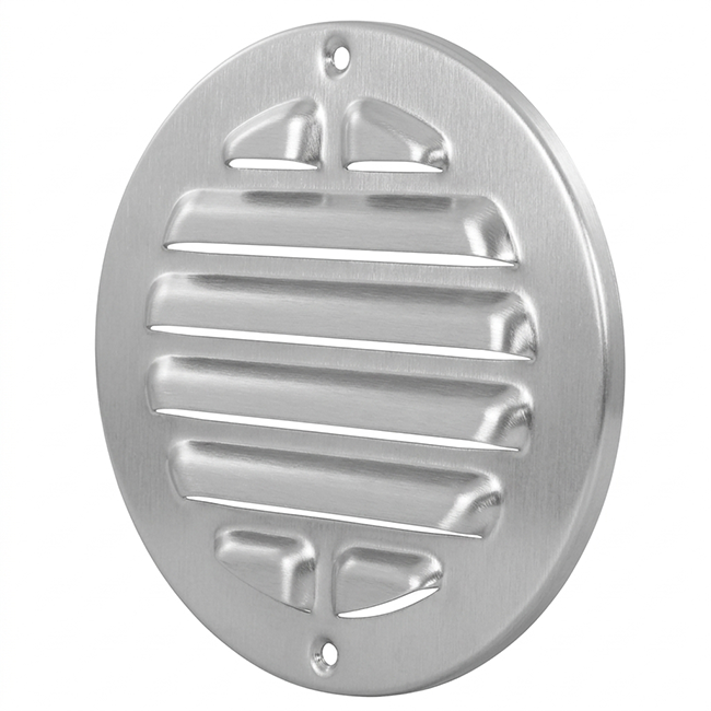 Außengitter rund 200 mm - eloxiertes Aluminium