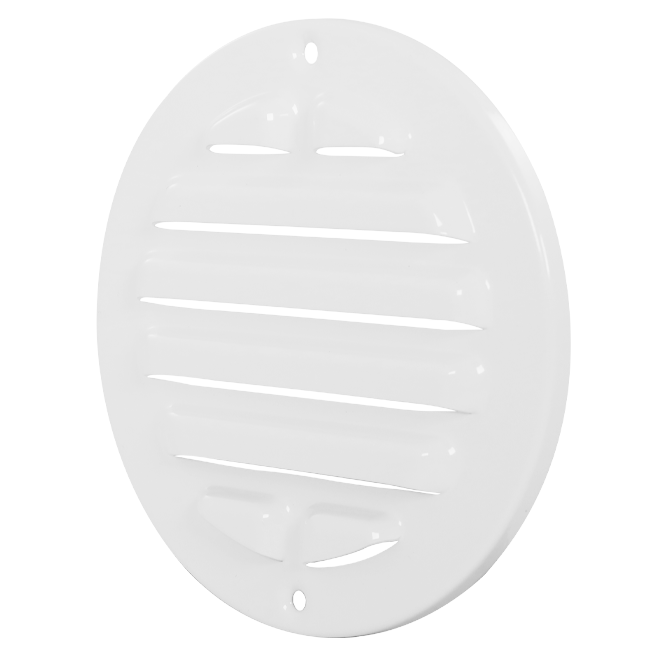 Außengitter rund 125 mm Aluminium - RAL9016