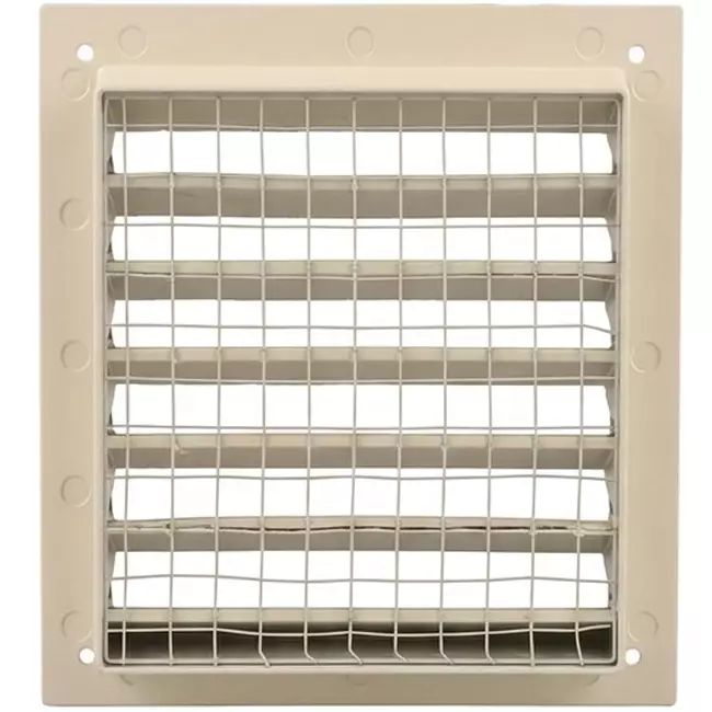 Außenwandgitter Aluminium 150x150 mm - RAL 1015