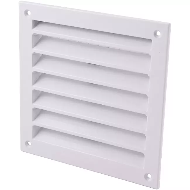 Außenwandgitter Aluminium 150x150 mm - RAL 9016