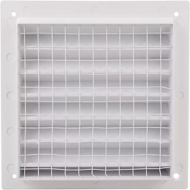 Außenwandgitter Aluminium 150x150 mm - RAL 9016