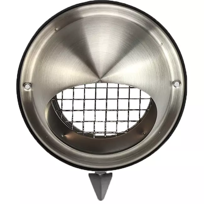 Wölbungsgitter aus Edelstahl 100mm Wanddurchlass - EL-SS-B100 SS