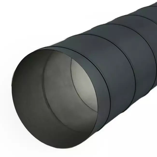 Wickelfalzrohr Durchmesser 100 mm LÃ¤nge 1,5 Meter - rund verzinkt - maßgeschneidert RAL7016