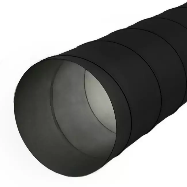 Wickelfalzrohr Durchmesser 150 mm LÃ¤nge 1,5 Meter - rund verzinkt - maßgeschneidert RAL9005