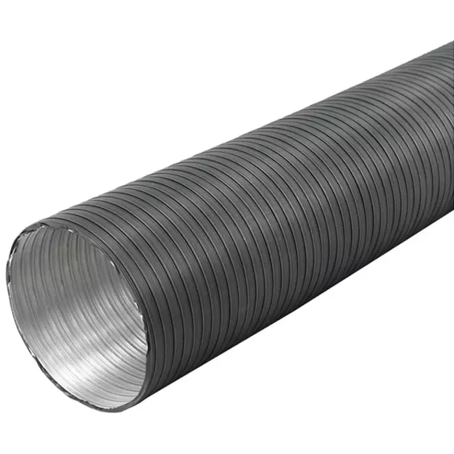 Lüftungsschlauch 125 mm Aluminium semi-flexibel (3 Meter) - Anthrazit