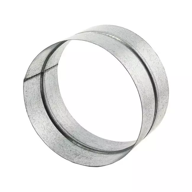 Wickelfalzrohr Muffe für Formteile mit Durchmesser 80 mm